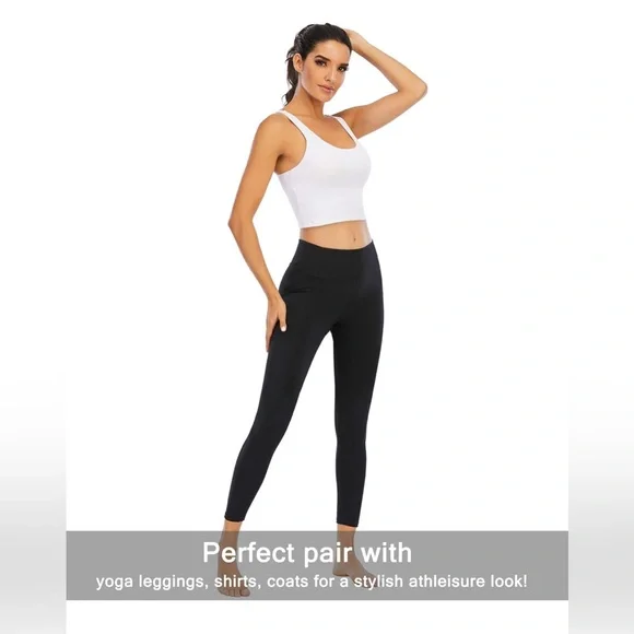 Basic white cropped top - Picture 4 of 8